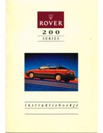 1989 ROVER 200 INSTRUCTIEBOEKJE NEDERLANDS