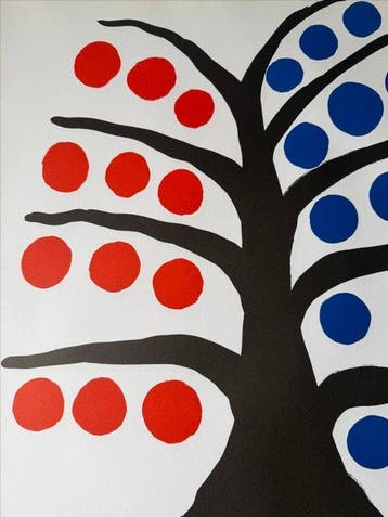 Alexander Calder (1898-1976) - Larbre coloré, Antiek en Kunst