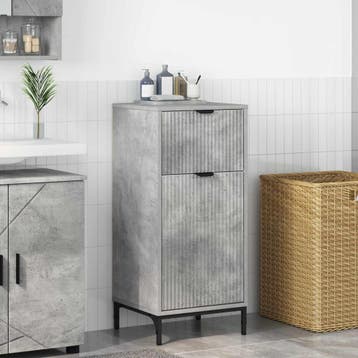 vidaXL Badkamerkast Beton Grijs 39,5 x 36 x 88 cm Bewerkt, Verzenden, Nieuw