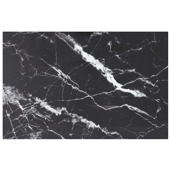 vidaXL Tafelblad 100x62 cm 8 mm gehard glas met marmeren, Maison & Meubles, Pièces pour table, Envoi