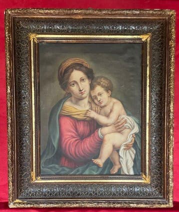 Italiaanse school (XVIII), Kring van - Mater Amabilis, Da, Antiek en Kunst