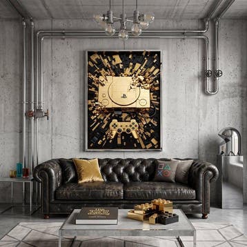 Artxlife - Sony PS1 Black&Gold Explosion, Nieuw