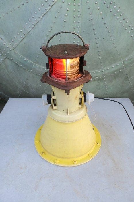 Bureaulamp - Luchthavenlamp - Luchtvaartontwerp industrieel, Antiek en Kunst, Curiosa en Brocante