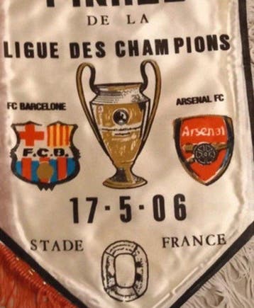 FC Barcelona - Champions League - 2006 - Vlag/wimpel, Nieuw