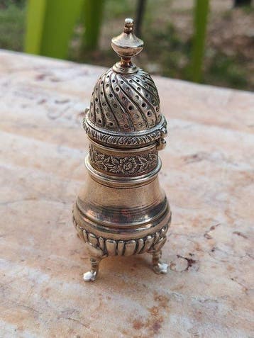 Zoutvat - Zilver - Sterling zilver 916%, Antiek en Kunst