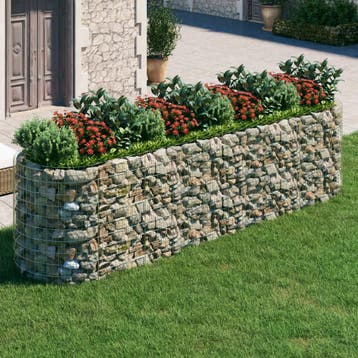 vidaXL Gabion plantenbak verhoogd 400x100x100 cm, Verzenden