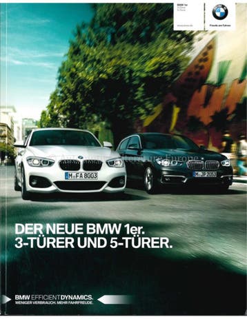 2015 BMW 1 SERIE BROCHURE DUITS