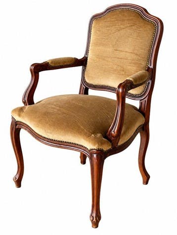 Fauteuil - Hout, Textiel - Fauteuil Lodewijk XV