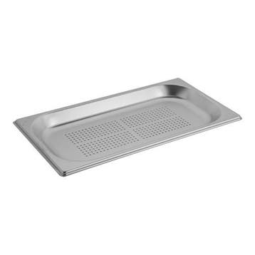 GN-Bak | RVS | 1/3 GN | Hoogte 20mm | Geperforeerd |, Verzenden
