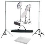 vidaXL Fotostudioset met verlichtingsset en achtergrond, Verzenden, Nieuw