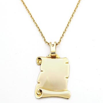 Ketting met hanger - 18 karaat Geel goud