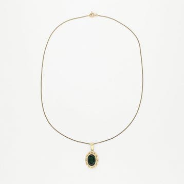 Collier avec pendentif - 14 carats Or jaune - Spinelle, Bijoux, Sacs & Beauté