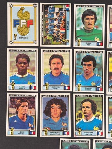 1978 Panini Argentina 78 World Cup, - France team #79/89,