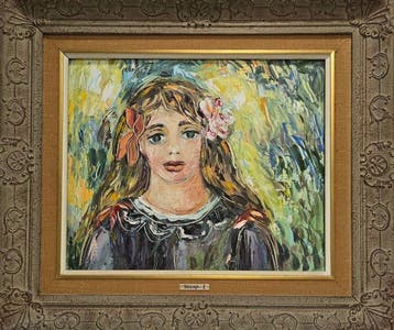 Spaanse school (XX) - La joven del jardín, Antiquités & Art, Art | Peinture | Classique