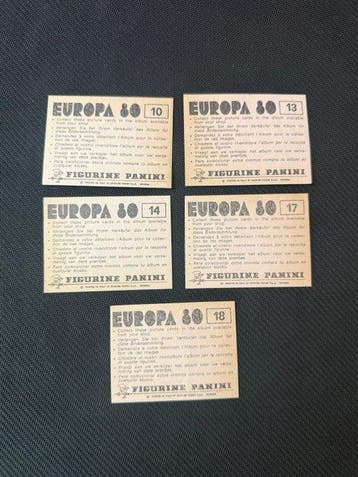 1980 Panini Europa 80 Team Historic Set Sticker - Presque