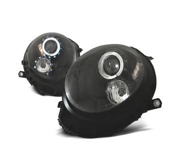 PHARES POUR MINI COOPER R56 R57 06-14 ANGELS EYES FOND NOIR, Autos : Pièces & Accessoires, Verzenden, Neuf