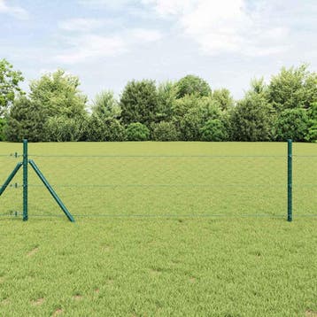 vidaXL zeshoekig gaashek met grondbevestiging 25 x 1 m, Verzenden