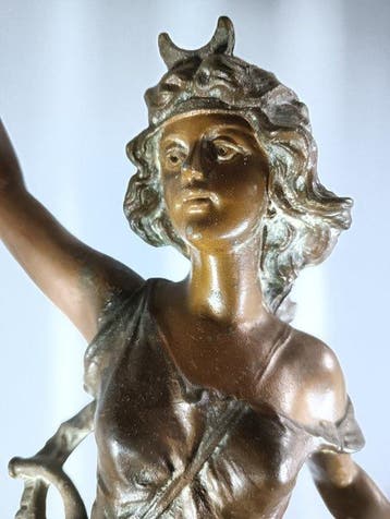 Sculpture, Diana with Greyhound – France - ca. 1900-1930 -