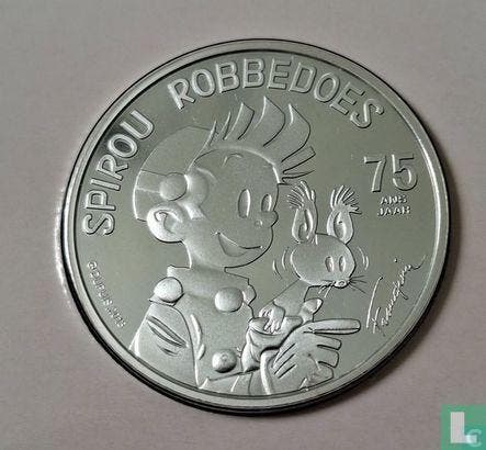 België 5 euro 2013 (PROOF - folder - kleurloos) 75th ann.., Postzegels en Munten, Munten | België, Losse munt, Goud, Zilver, Verzenden
