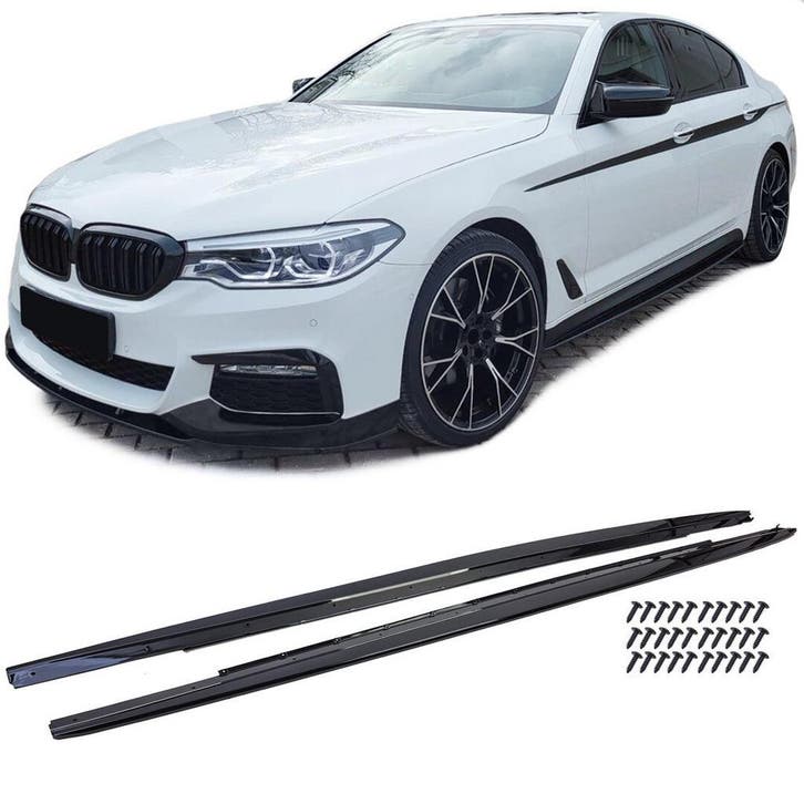 Performance Look Sideskirts Aanzet BMW 5 Serie G30 G31 B1960, Auto-onderdelen, Carrosserie, Nieuw, BMW, Links, Rechts