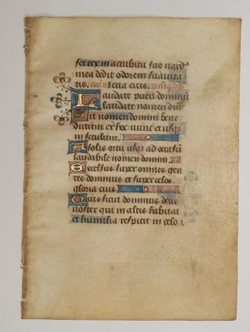 Anoniem - Manuscript sheet from a Book of Hours - 15th, Nieuw