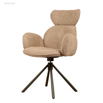 (6x) Design eetkamerstoel JD8823-taupe, Nieuw