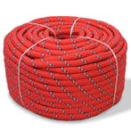 vidaXL Boot touw 12 mm 250 m polypropyleen rood, Verzenden