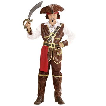 Piraat Kostuum Bruin Jongen, Kinderen en Baby's, Carnavalskleding en Verkleedspullen, Verzenden, Nieuw