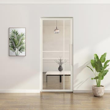 OUTLET: Stalen taatsdeur Wit 6 Vlaks Helder glas Luxe design, 80 tot 100 cm, Overige typen, Nieuw, Metaal