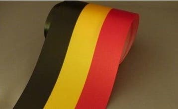 Belgische vlag 70 mm 25 meter per rol