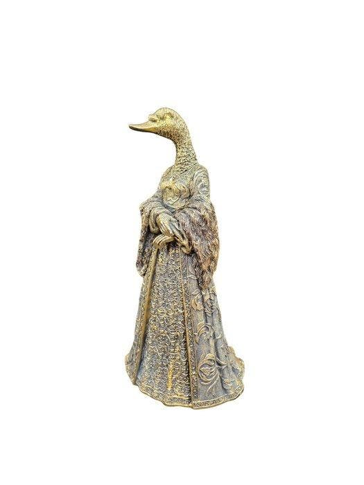 Beeld, Anthropomorphic Duck in Dress - 30.5 cm - Hars - 2026, Antiek en Kunst, Curiosa en Brocante