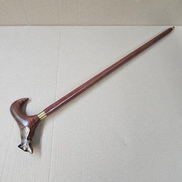 Canne de marche - Bois, Antiquités & Art, Curiosités & Brocante