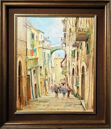 Luigi Anelli (1910-1992) - Vicoletto, Antiek en Kunst