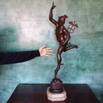 After Giambologna - Beeld, Ermete (Mercurio) - 90 cm -, Antiek en Kunst