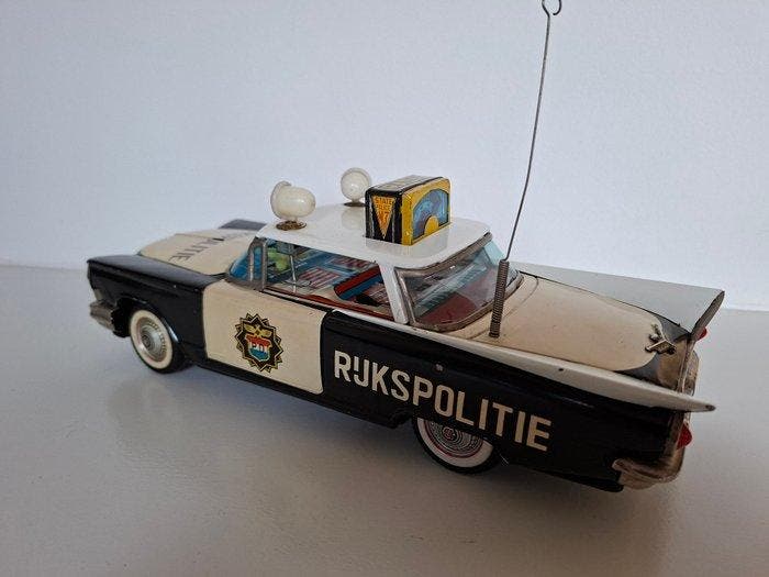 Ichiko - Blikken speelgoedauto - Rijkspolitie Radar -, Antiquités & Art, Antiquités | Jouets