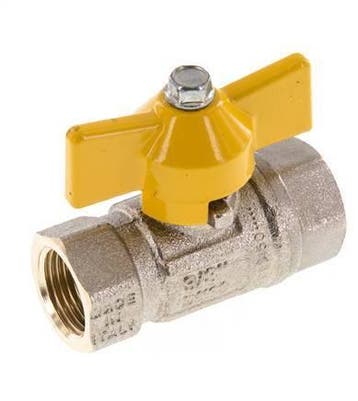 Rp 3/8 Pouce Gaz 2 Voies Poignée Papillon Vanne à Boisseau, Verzenden