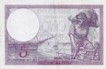 France Fay 04/9 5 Francs Violet 21/09/1939 Vz + Pick 83, Verzenden, België