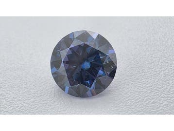 Veiling - Moissanite briljant 1 crt Sapphire Blue ( GRA Gece, Handtassen en Accessoires, Nieuw