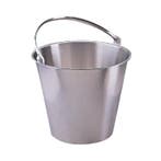 RVS emmer 12L | Zwenkelbaar hengsel | 30(h) x 31(Ø)cm, Verzenden, Nieuw in verpakking