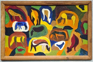 École française naïve (XX) - Le monde imaginaire des chevaux