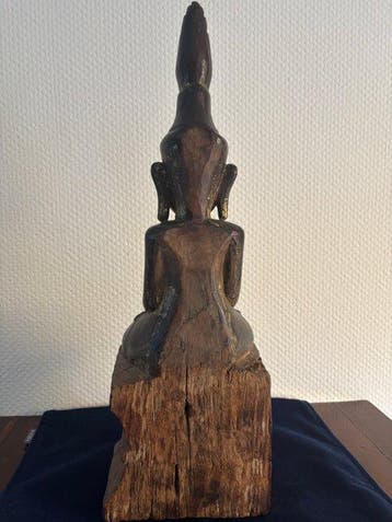 Bouddha Birman - Bois - Myanmar - 18th - 19th century, Antiquités & Art