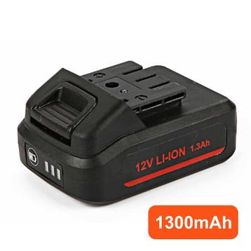 Kibani Li-ion Accu - 12 V - 1300 mAh - LED indicatie -, Nieuw, Kibani