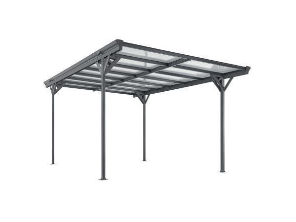 Veiling - Terrasdak / Carport - Platdak - 5 x 3 m - Donkergr, Jardin & Terrasse, Verrières