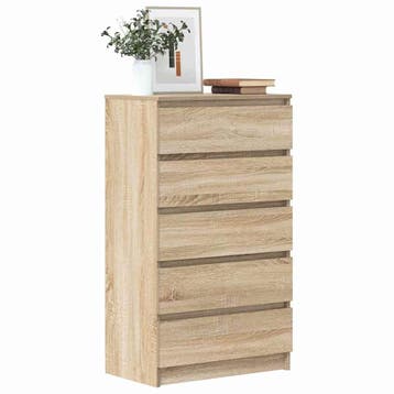 vidaXL Ladekast 60x36x103 cm bewerkt hout sonoma, Huis en Inrichting, Verzenden, Nieuw
