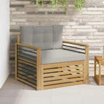 vidaXL Buitensofa Polyester Wit, Tuin en Terras, Verzenden, Nieuw