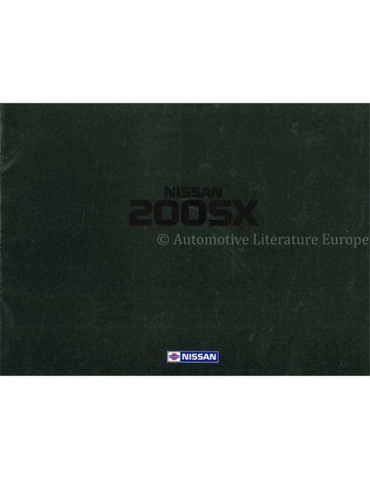 1989 NISSAN 200SX BROCHURE NEDERLANDS, Boeken, Auto's | Folders en Tijdschriften