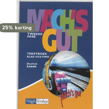Machs gut Vwo 4/5/6 Tekstboek 9789042508163 S. Verhoeven, Boeken, Verzenden, Zo goed als nieuw, S. Verhoeven