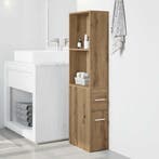 vidaXL Badkamerkast smal met wielen bewerkt hout artisanaal, Verzenden, Nieuw