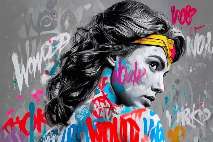 IPR Graph - Wonder Woman: La Fuerza del Grafiti, Verzamelen, Film en Tv