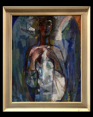 Isidro Parra (1925-2007) - The Angel of Prophecy - cm 106 x